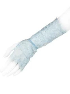 Sexy Kleinigkeiten|Handschuhe^Prelude Handschuhe VALSE aus Spitze von Milano eisblau und schwarz