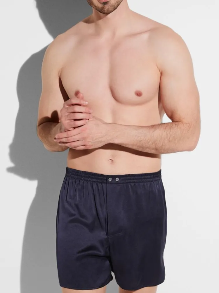 Seidenunterwäsche|Boxershorts^Zimmerli Herren Boxershorts Seide Silk Nightwear 6000 von