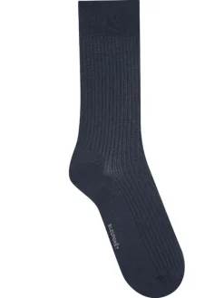 Socken^Bleuforu00eat Herren Seidensocken gerippt mit 69% Seide von Bleuforêt