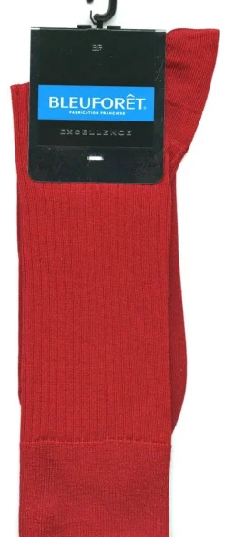 Socken^Bleuforu00eat Herren Seidensocken gerippt mit 69% Seide von Bleuforêt
