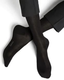 Socken^Bleuforu00eat Herren Seidensocken glatt mit 91% Seide von Bleuforêt