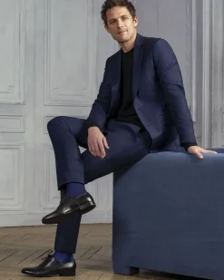 Socken^Bleuforu00eat Herren Seidensocken glatt mit 91% Seide von Bleuforêt