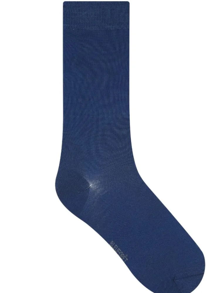 Socken^Bleuforu00eat Herren Seidensocken glatt mit 91% Seide von Bleuforêt
