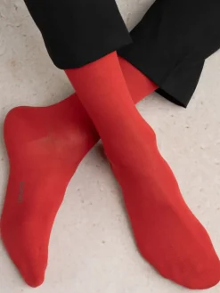 Socken^Bleuforu00eat Herren Seidensocken uni mit 91% Seide von Bleuforêt