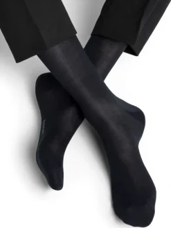 Socken^Bleuforu00eat Herren Seidensocken uni mit 91% Seide von Bleuforêt