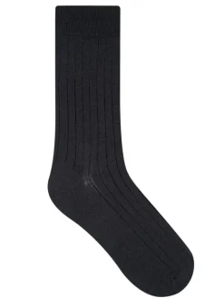 Socken^Bleuforu00eat Herren Socken breite Rippe mit Merino von Bleuforet