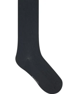 Socken^Bleuforu00eat Herren Socken mit Merinowolle gerippt uni von Bleuforet