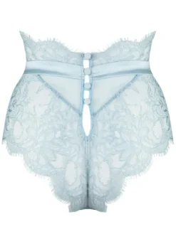 Alle Slips|Alle Unterteile^Prelude High Waist Brazilian Slip VALSE mit Spitze von Milano eisblau und schwarz