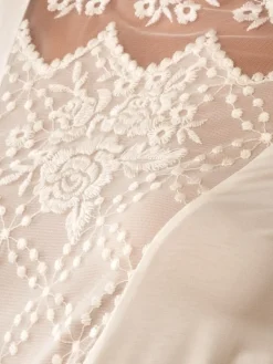 Alle Slips^Cotton Club Hoher Slip Tüllspitze BLOIS von Oro Baroque schwarzoder champagner creme-weiß