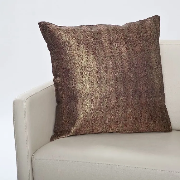 Sofakissen^Seidenwolke Kissenhülle GANESHA aus handgewebtem Seidenbrokat