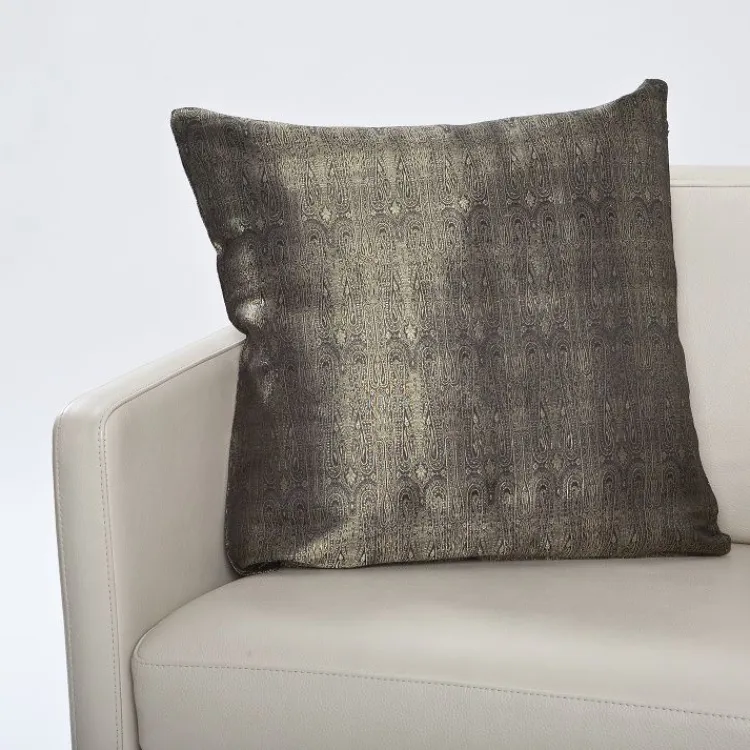 Sofakissen^Seidenwolke Kissenhülle GANESHA aus handgewebtem Seidenbrokat