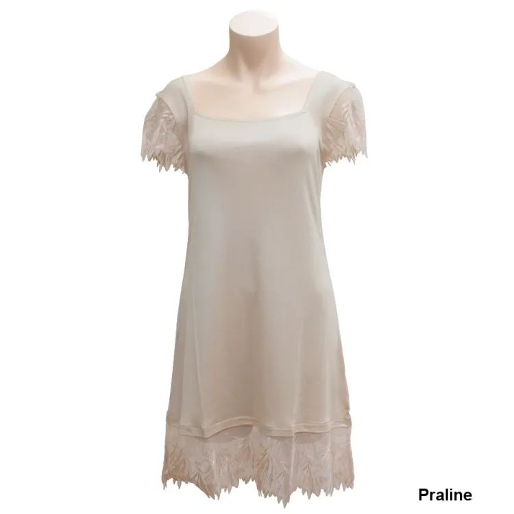 Seide Sleepshirt|Seidennachthemd^Gattina Kurzarm Nachthemd aus Seidenjersey PURE DE LUXE von