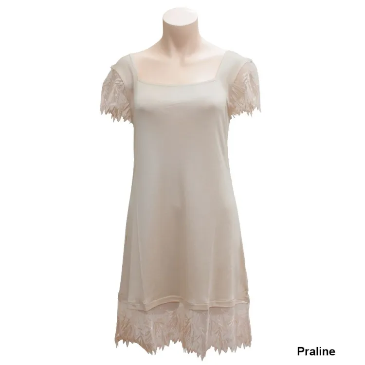 Seide Sleepshirt|Seidennachthemd^Gattina Kurzarm Nachthemd aus Seidenjersey PURE DE LUXE von