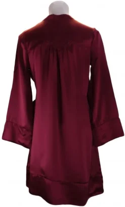 Morgenmantel Kurz|Morgenmantel Mit Seide^Shell Belle Couture Kurze Seidenrobe SHELL WRAP ROBE von