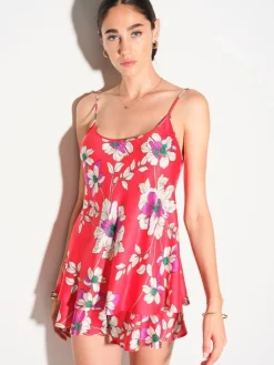 Feine Pyjamas^Chiara Fiorini Kurz-Pyjama SOFIA Viscose von rot