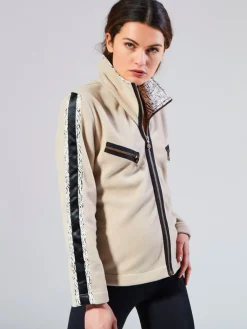Lounge-Wear^Fu00fcrstenberg Kuschel Jacke SKY LODGE in beige von Fürstenberg beige mit Tigerprint