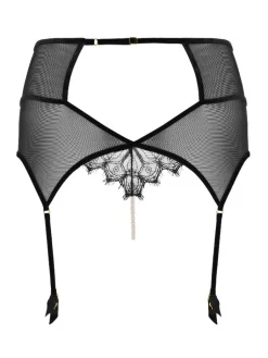 Alle Strapse|Alle Slips^Bracli Kyoto Suspender Brief Perlen Strapsslip von schwarz