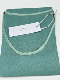 Shirts Mit Seide|Langarm^Kokon Zwo Langarm Rundhals Shirt NETZTÜLL 100% Seide von