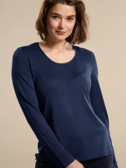 Langarm|Mit Jersey & Wirkseide^Kokon Zwo Langarm Shirt CINDA No. 2 von mit Leinen