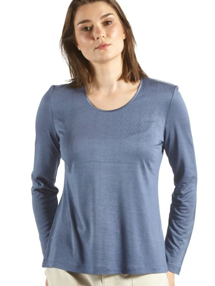 Langarm|Mit Jersey & Wirkseide^Kokon Zwo Langarm Shirt CINDA No. 2 von mit Seide