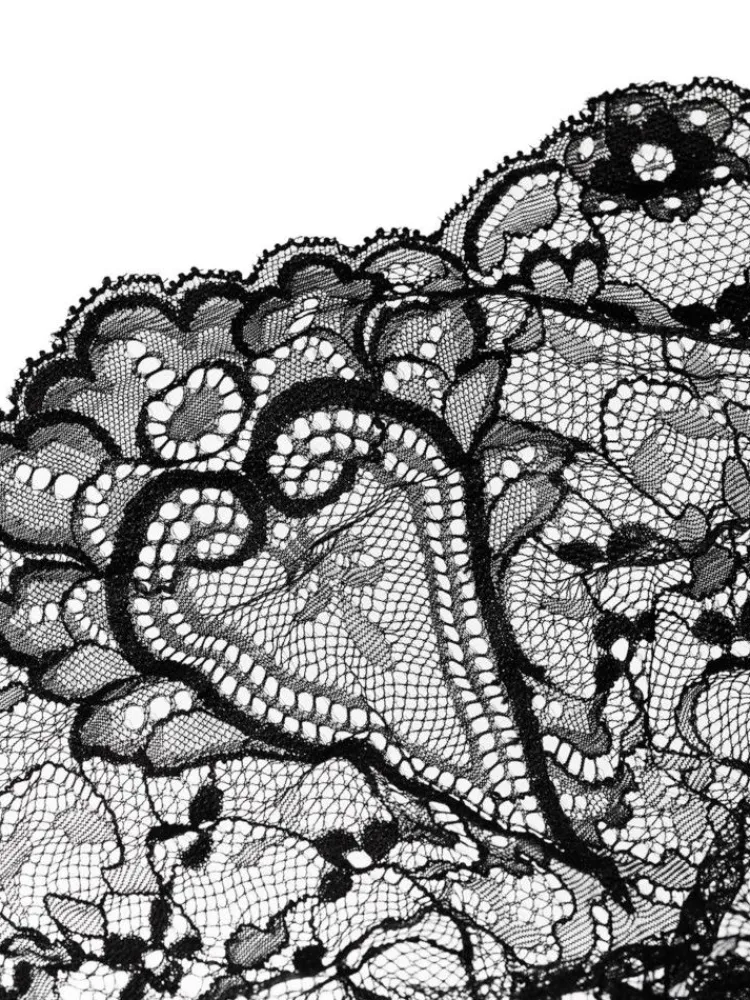 Langarm|Alle Bodys^Cadolle Langarm-Body COEUR Spitze schwarz von schwarz mit Spitze