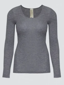 Langarm|Wolle-Seide Unterhemd^comazo | earth Langarmshirt 2716 Baumwolle Wolle Seide comazo|earth beige oder jeans meliert