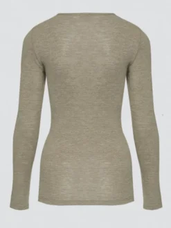 Wolle-Seide Shirts|Langarm^comazo | earth Langarmshirt 2716 mit Wolle und Seide comazo|earth beige oder jeans meliert