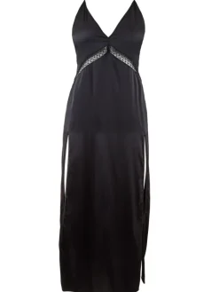Alle Negligés|Seidenneglige^Aubade Langes Negligé SILK DESIRE von schwarz