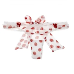 Alle Strings|Alle Unterteile^Mimi Holliday LAST PIECE Chiffon String Größe XS CALL ME weiß mit roten Punkten mit Seide weiß mit roten Polka Dots