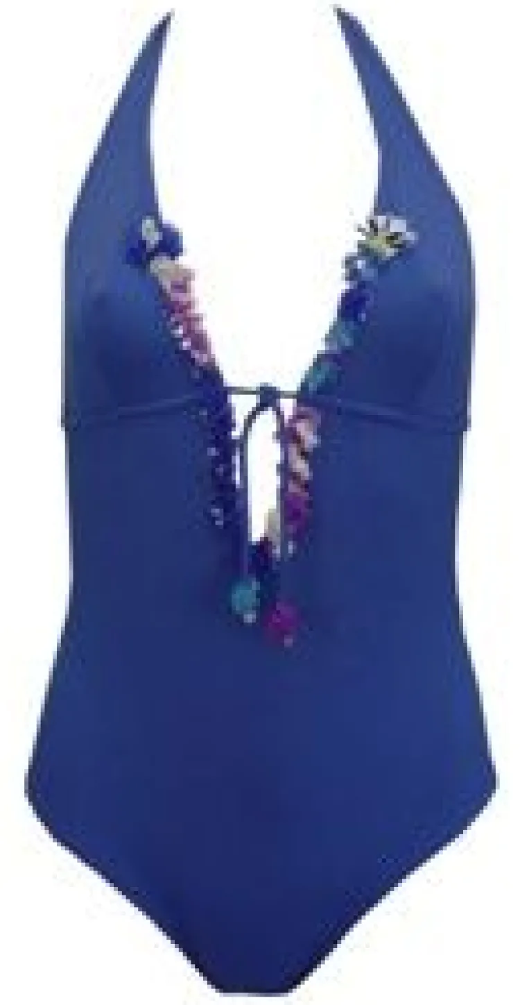 Badeanzug & Bikini^Exilia LAST PIECE Neckholder Badeanzug HOUSTON von Mare Größe 36 abend-blau (mittelblau)