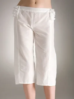 Freizeit- & Reisekleidung|Alle Slips^Suite B LAST PIECE Pyjama Hose ANGEL FLIRT Batist mit Seide beige Größe S von khaki oder champagner