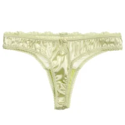 Alle Strings|Alle Unterteile^Mimi Holliday LAST PIECE String FINCH mit Seide und Spitze zartgrün Größe XL pistazie-grün