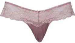 Alle Strings|Alle Unterteile^Sally Jones LAST PIECE String Spitze NATASHA silber-schwarz L von mit Seide silber-grau mit schwarzer Spitze