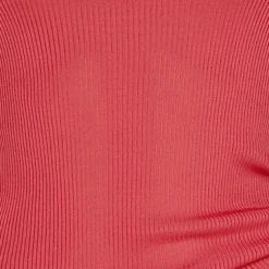 T-Shirt|Shirt Mit Spitze^Gattina LAST PIECE T-Shirt gerippt Seide mit Spitze CURACAO von nur noch in rot Größe S