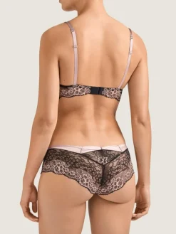 Alle Slips|Mit Seidensatin^Aubade LAST SIZE Culotte St. Tropez FEMME GLAMOUR altrosa-schwarz von mit Seide Größe 38 altrosa mit schwarz