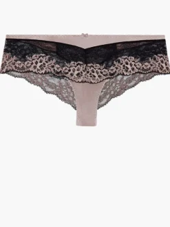 Alle Slips|Mit Seidensatin^Aubade LAST SIZE Culotte St. Tropez FEMME GLAMOUR altrosa-schwarz von mit Seide Größe 38 altrosa mit schwarz