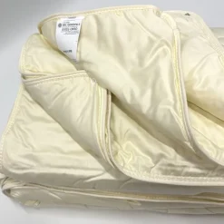 Naturhaardecken^f.a.n. Frankenstolz LAST SIZE f.a.n. Schafwolle Vierjahreszeitendecke DERBY 40° waschbar 135x200 cm creme-weiß (natur)