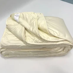 Naturhaardecken^f.a.n. Frankenstolz LAST SIZE f.a.n. Schafwolle Vierjahreszeitendecke DERBY 40° waschbar 135x200 cm creme-weiß (natur)