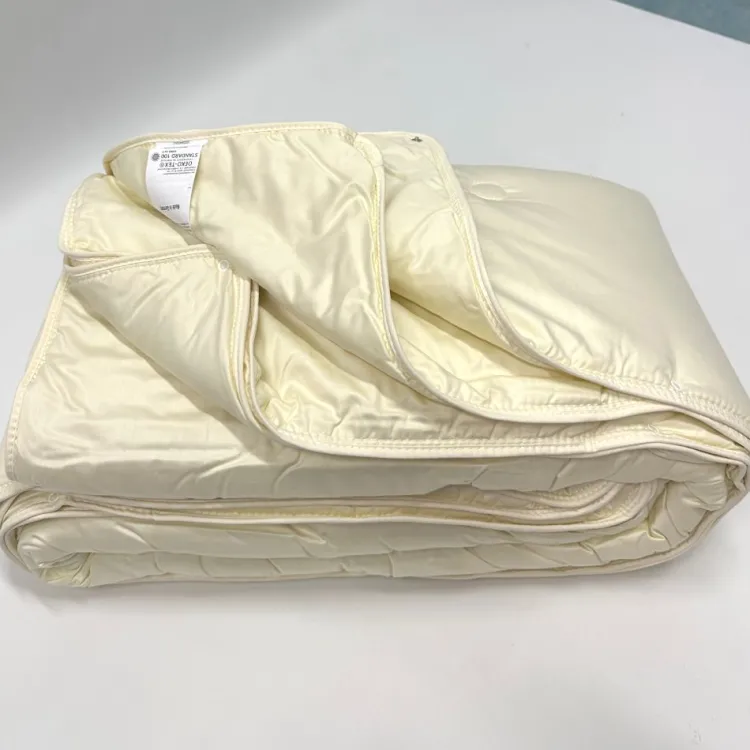 Naturhaardecken^f.a.n. Frankenstolz LAST SIZE f.a.n. Schafwolle Vierjahreszeitendecke DERBY 40° waschbar 135x200 cm creme-weiß (natur)