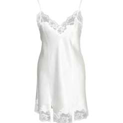 Seidennachthemd|Alle Negligés^Gattina LAST SIZE Seide Negligé MAGIC MOMENTS navy Größe 38 von dunkelblau oder weiß mit Spitze