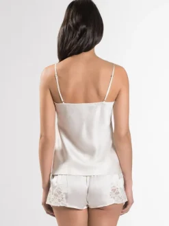 Tops Mit Spitze|Alle Lingerie Tops^Aubade LAST SIZE Seide Top CRÉPUSCULE SATINÉ naturweiß Größe 36 naturweiß nacre