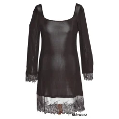 Seidennachthemd|Seide Sleepshirt^Gattina LAST SIZE Sleepshirt aus Seidenjersey PURE DE LUXE von Größe 44 schwarz