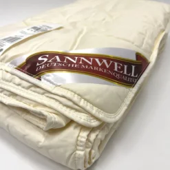 Naturhaardecken|Sommerdecken^f.a.n. Frankenstolz LAST SIZE Sommerdecke dünn mit Schafwolle von Sannwell 135x200 cm beige