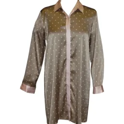 Seidennachthemd|Seide Sleepshirt^Gattina LAST SIZE Stretchseide Sleepshirt MIO CUORE toffee-apricot von Größe 40 toffee / apricot