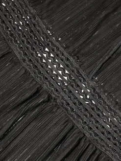 Alle Negligés^Cadolle Lingerie Kleid Angela Longue schwarz von schwarz mit Spitze