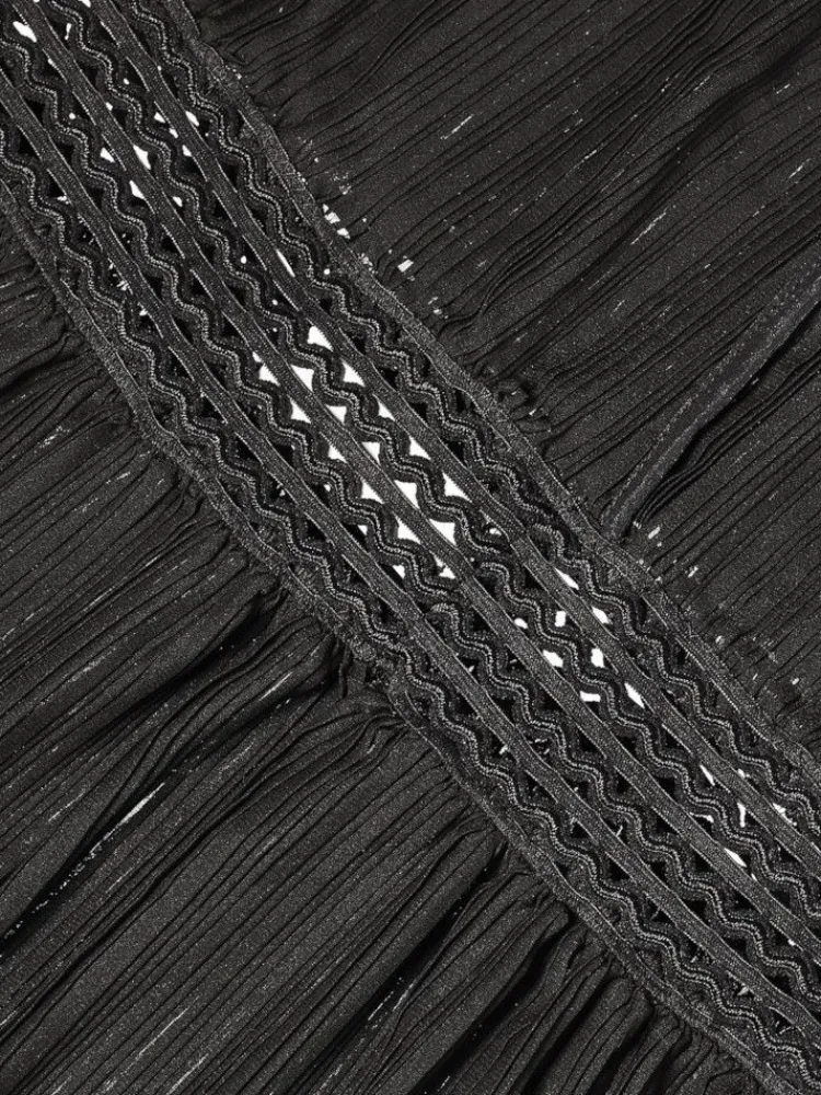 Alle Negligés^Cadolle Lingerie Kleid Angela Longue schwarz von schwarz mit Spitze