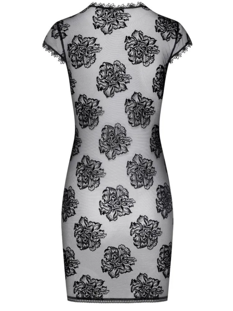 Alle Negligés^Cadolle Lingerie Kleid ROBE 11 Tüll schwarz von schwarz mit Spitze