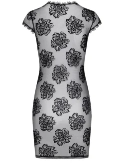 Alle Negligés^Cadolle Lingerie Kleid ROBE 11 Tüll schwarz von schwarz mit Spitze