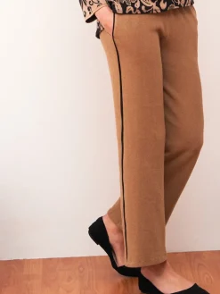 Lounge-Wear|Hausmantel (Warm)^Chiara Fiorini Lounge-Hose KUSCHEL COTTON von anthrazit-grau oder zimt-beige