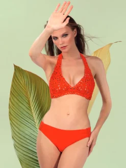 Badeanzug & Bikini^Nicole Olivier Makramee-Bikini CHA von